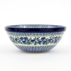 Miska ceramiczna 056 h-10cm <br> 2273X Kobaltowe bratki